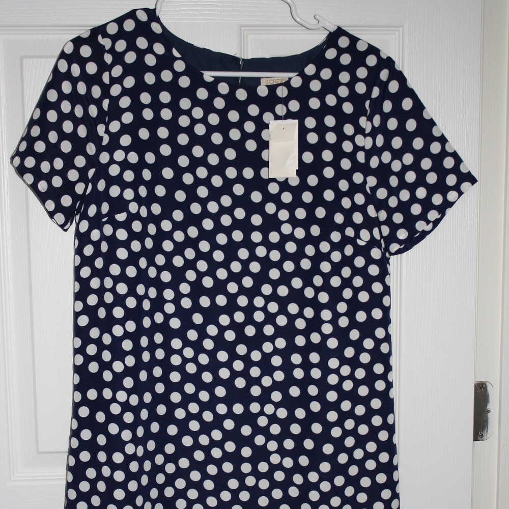 Polka dot shift dress